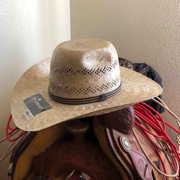 Ariat Other - Ariat Cowboy Hat Straw Brand New Punchy